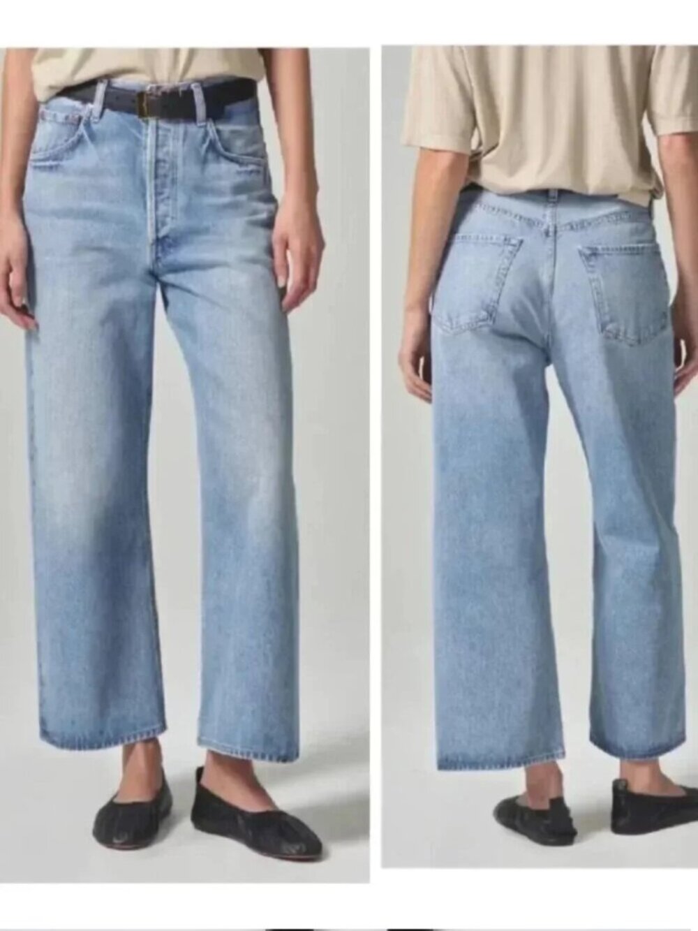 NEW $248 CITIZENS OF HUMANITY GAUCHO JEANS IN LIGHT BLUE #2 SIZE 27